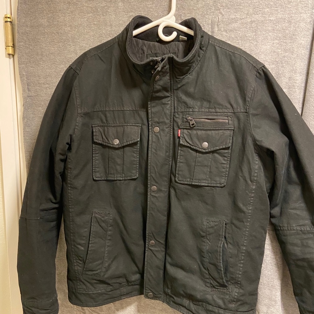 Levi’s Stretch Twill Trucker Jacket - Black